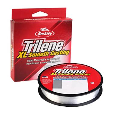Imagem de Berkley Trilene® XL®, fluorescente transparente/azul, 1,8 kg | 1,8 kg, 300 jardas | Linha de pesca de monofilamento de 301 m, adequada para ambientes de água doce