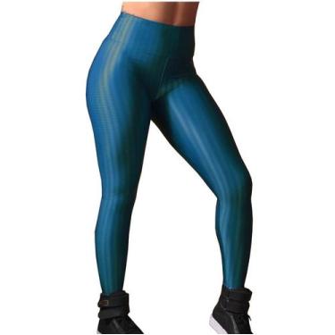 Imagem de Calça 3D Fitness Feminina Legging Cirrê Academia Foto Real - Miragem