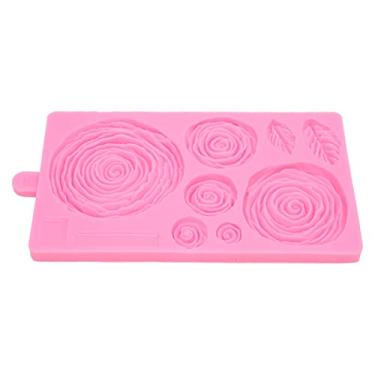 Imagem de Molde de silicone para rosas, folha, forma de flor, fondant, faça você mesmo, decoração de bolo, molde de cozimento para casa, cozinha, confeitaria, uso