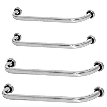 Imagem de Kit 4 Barras De Apoio De Idoso Para Banheiro 2 40cm E 2 60cm