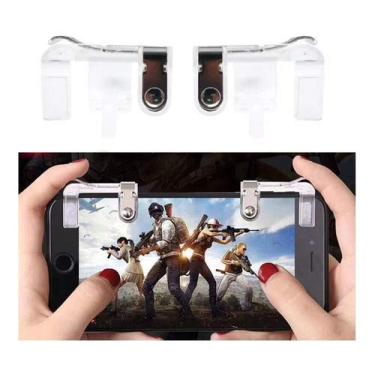 Imagem de Ston Gatilho L1 R1 Branco Universal para Celular - Botões Mapeáveis - USB - Controle de Jogo