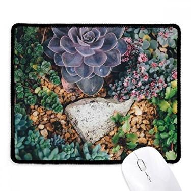Imagem de Mousepad Stone Flower Science Nature Scenery Tapete de borracha para jogos