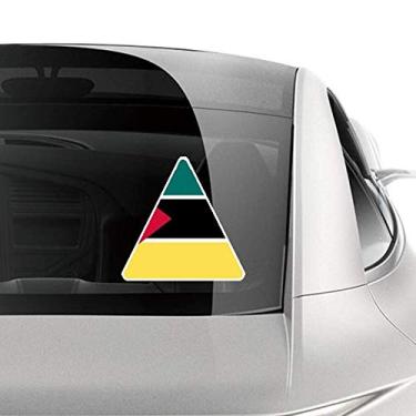 Imagem de DIYthinker Adesivo de carro com bandeira nacional da África de Moçambique, decalque de bagagem de bicicleta