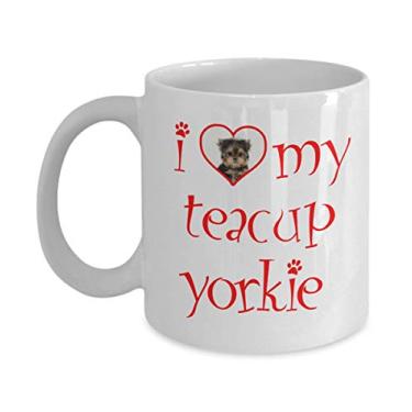 Imagem de SpreadPassion Caneca de café Yorkie xícara de chá - xícara de café de 325 ml