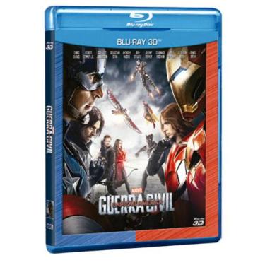 Imagem de Blu-Ray 3D - Capitão América: Guerra Civil - Marvel