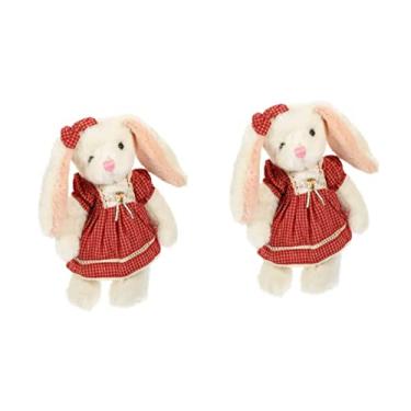 Imagem de 2pcs Rabbit Plush Toy Stuffed Sloth Plush Toy Stuffed Bunny Plush Dropshipping Red Work Pp Cotton