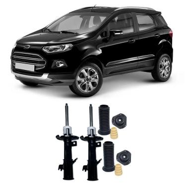 Imagem de Par Amortecedor + Kit Batente EcoSport 4x4 (4WD) Dianteiro 2013 a 2021