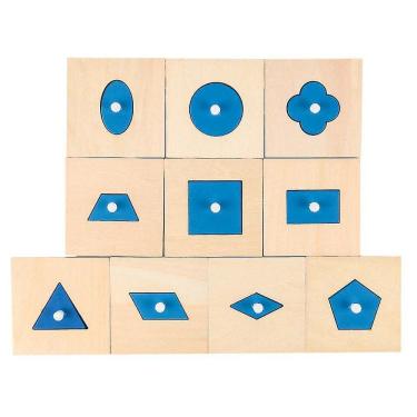 Imagem de 10pcs Sensory Cognition Brinquedos Blocos de Brinquedo de Madeira Building Bloc