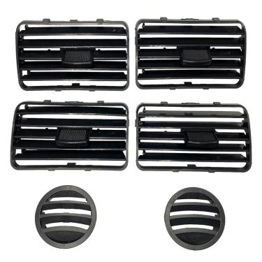 Imagem de Tela Difusor De Ar Painel Gol Saveiro Parati G3 Kit 6 Pçs