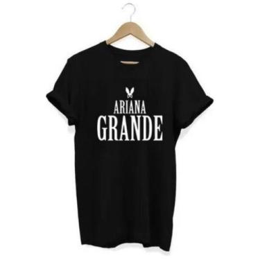 Imagem de Camiseta Unissex Estampa Ariana Grande Cantora - Semprenaluta