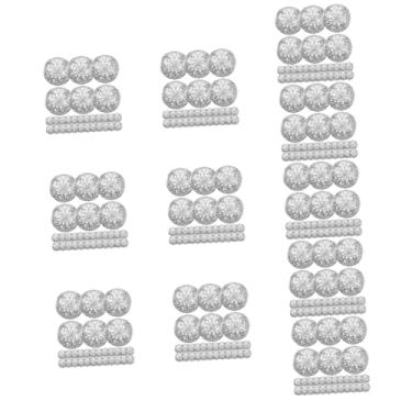 Imagem de Operitacx 330 Peças botões ocos para jaqueta botões para roupas botões retrô camiseta chapéu calça preta jeans femininos botão de metal para casaco botões de bricolage Esportes Terno Fechos