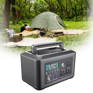 Imagem de Estação de energia portátil de 1024 Wh com 3 tomadas de energia CA de 1000 W, com luzes LED e 12 interfaces de saída, adequada para casa, exterior, viagens, viagens, camping, gerador solar RV