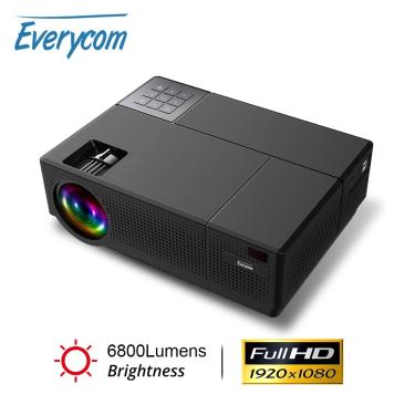 Imagem de Everycom M9 CL770 4K Projetor Nativo 1080P Full HD LED Multimídia Sistema de Home Cinema Beamer 6800