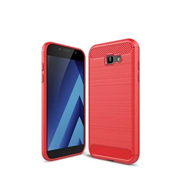 Imagem de Capa para Samsung Galaxy A3 (2017) /A320, Manyip Capa de material de fibra de carbono TPU, capa ultrafina fina, antiderrapante, antiimpressões digitais, capa protetora simples e elegante para Galaxy
