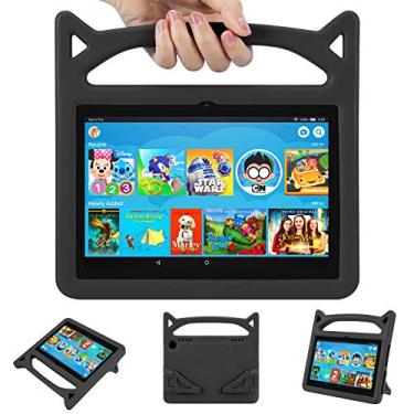 Imagem de Capa para tablet de 8 polegadas, capa infantil para tablet 8 - Auorld leve à prova de choque à prova de choque com suporte para tablet 8, não serve para tablet Samsung - preto