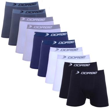 Imagem de Kit 10 Cuecas Boxer Algodão Neutro Dorbe  masculino