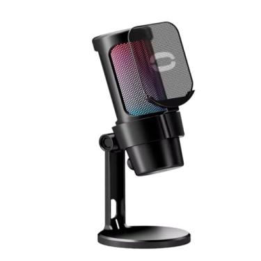 Imagem de Microfone Condensador Gamer RGB com Suporte para iPhone X/8/8 Plus/XS/XS Max/XR