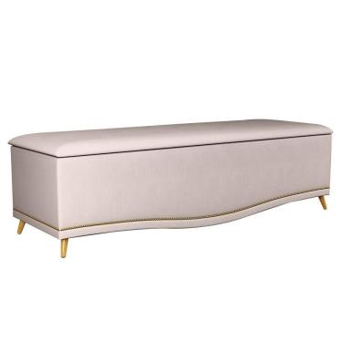 Imagem de Calçadeira Baú Queen 160cm Imperial J02 Suede Bege
