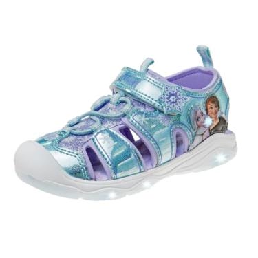 Imagem de Disney Frozen Anna & Elsa Girls' Light Up Sandals (Toddler/Little Kid)