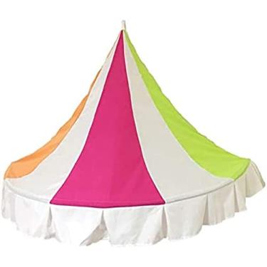 Imagem de Dossel de cama para crianças, tenda de brincar castelo pendurado redondo aro rede de berço para decoração de quarto, bebês e crianças pequenas de diâmetro, 1