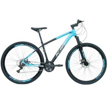 Imagem de Bicicleta Bike Aro 29 KSW XLT 200 MTB Alumínio 24V Marchas Rapid Fire - Cabeamento Superior Interno (Azul Pantone Fosco, 17)
