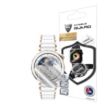 Imagem de IPG Feito para Huawei Watch GT 5 Pro 42 mm Smartwatch Protetor de Tela Hidrogel (2 unidades) Película Transparente HD Invisível Anti Riscos - Suave/Autorreparação/Sem Bolhas para GT5Pro-42 mm