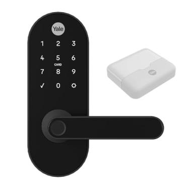 Imagem de Combo Fechadura Digital YMC 420W Preto Fosco | Yale