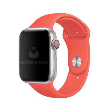 Imagem de Pulseira Sport Rosa Citrus Compatível Com Apple Watch - Baú do Viking,