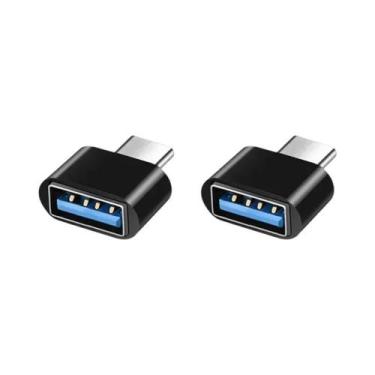 Imagem de Adaptador USB 3.0 para Tipo C (OTG) - Conversor Macho/Fêmea para Macbo