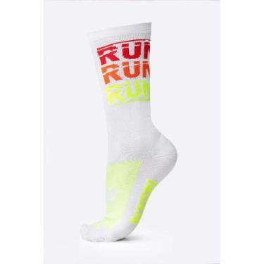 Imagem de Meia HUPI Run Run Run Branco, Preto