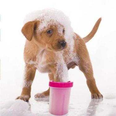Imagem de Copo Lava Patas Para Cachorro Silicone - Bc Bora Colega Shop, rosa