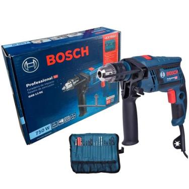Imagem de Furadeira de Impacto Profissional Bosch GSB 13 RE 750W Mandril 1/2 c/ 