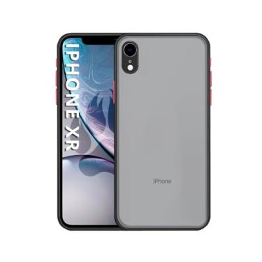 Imagem de Capa Capinha Case Translúcida Preta Fosca para iPhone XR - (C7COMPANY)