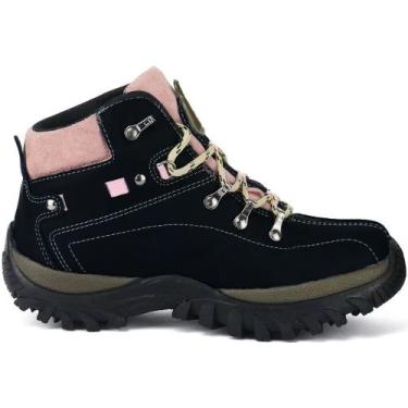 Imagem de Bota Adventure Feminina Colarinho Rosa Espumado Confortável ref 100 - 