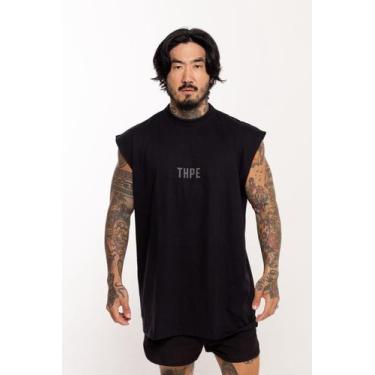 Imagem de Regata Oversized Strass Premium - thpe store, Preto, G