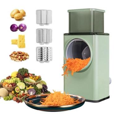 Imagem de Cortador Ralador E Fatiador Legumes Verduras 3 Em 1 Cozinha - CORTADOR