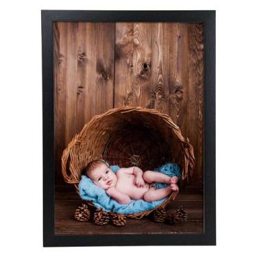 Imagem de Porta Retrato de Madeira A3 30X42 - PRSC-P Preto - S.C.A.