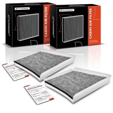 Imagem de A-Premium Filtro de ar de cabine de 2 peças com carvão ativado compatível com Mercedes-Benz E280, E320, E350, E500 5.0L, E55 AMG 5.5L, E550, E63 AMG, CLS500 5.0L, CLS55 AMG 5.5L, CLS550, CLS63 AMG