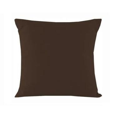 Imagem de Capa de Almofada Macia 45x45 Admirare, Marrom