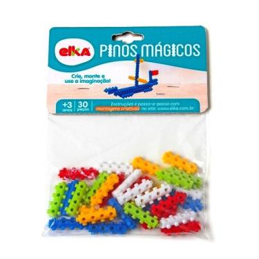 Imagem de Conjunto Pinos Mágicos 30 Peças Monta Monta Original Elka - Elka Brinq