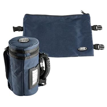 Imagem de MASORET Conjunto de sacos térmicos de tefilin – Recipiente protetor compacto de plástico TIK-Taf Tefillin feito em Israel, 15 x 23 cm, Azul, 6 x 9"