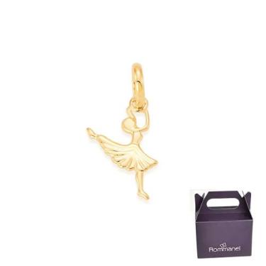 Imagem de Pingente Rommanel Infantil Bailarina Folheado Ouro 541558, Dourado