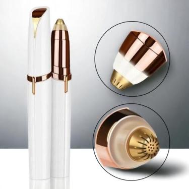 Imagem de Caneta Depiladora Indolor De Sobrancelha Elétrica Usb Beleza - Home Go