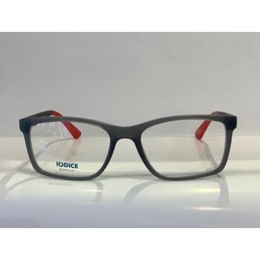 Imagem de Armação masculina em acetato cinza fosco, IODICE IOD 2006 AV345 54-18 