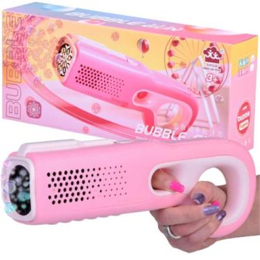 Imagem de Mini bazuca bolha de sabão para festa bubble gum ref dfxl2550, Rosa