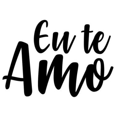 Imagem de Transfer Para Balão Lettering - Eu te Amo - 01 Unidade - Rizzo Balões 