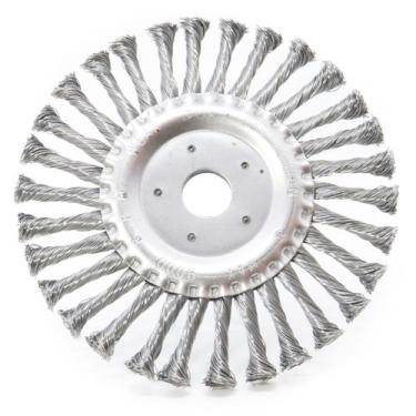 Imagem de Escova De Aço Inox Circular Rotativa Trançada 7" 180mm - Tradestar