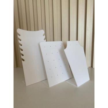Imagem de Kit Expositores de Jóias e semi Jóias - Sericell, Branco