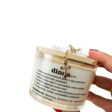 Imagem de lembrancinhas batizado padrinhos VELA AROMATICA 100G SAC DT - Bia art'