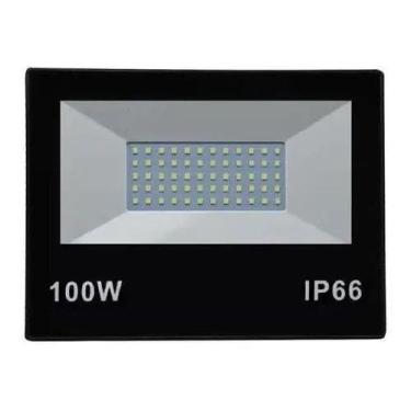 Imagem de Refletor Led 100w Holofote Bivolt Prova D'Água BF - smart led